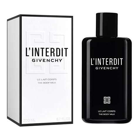 l'interdit givenchy le lait corps the body milk|L'INTERDIT BODY MILK .